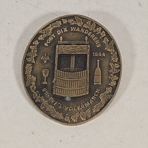 1984 US Army Fort Dix Volksmarch Wanderers Medal